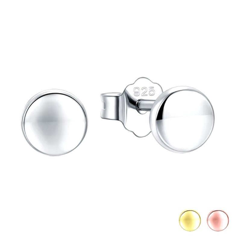 pendientes de plata de ley 100% y oro rosa para mujer