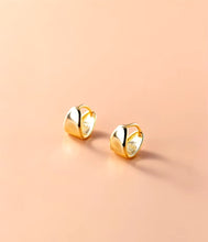 Load image into Gallery viewer, pendientes de Aro para mujer, de Plata Irregular de ley 2021 auténtica