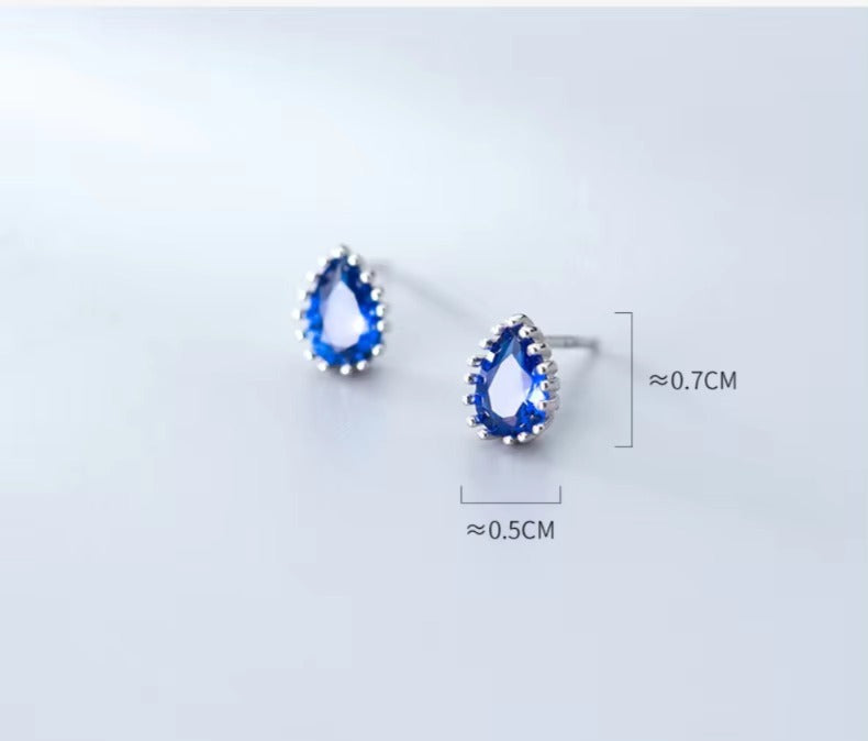 pendientes de plata de ley 925 con esmalte colorido para mujer
