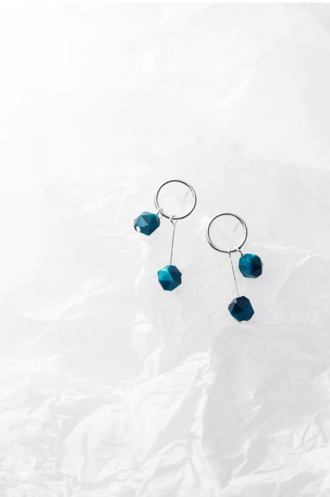 pendientes de gota redondos geométricos para mujer