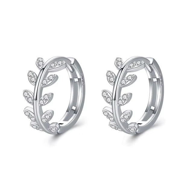 pendientes de Aro para mujer, Plata de Ley 100% 925