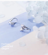 Load image into Gallery viewer, pendientes de plata de ley 925 con lazo, joyería fina de lujo para mujeres