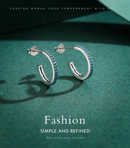 pendientes de tuerca de plata de ley 100% para mujer