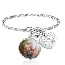 Load image into Gallery viewer, pulsera con foto personalizada para mujer