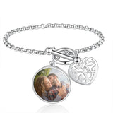 pulsera con foto personalizada para mujer