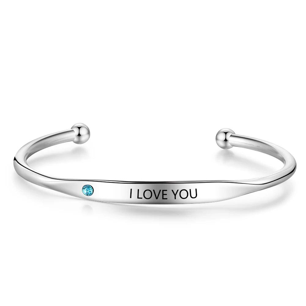 Pulseras personalizadas con nombre grabado para mujer