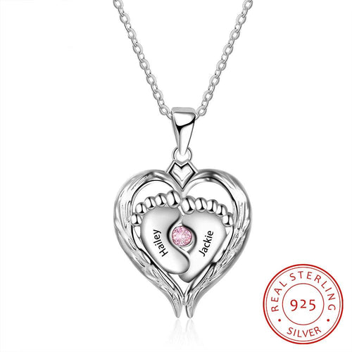 Collar personalizado de Plata de Ley 925 para madre