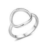 Anillo de Plata de Ley 925 con forma circular para mujer