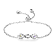 Load image into Gallery viewer, Pulseras Infinity personalizadas con nombre grabado para mujer