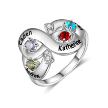 Load image into Gallery viewer, Anillos Infinity personalizados para mujer