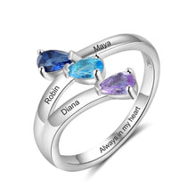 Load image into Gallery viewer, Anillos personalizados de Plata de Ley 925 para mujer