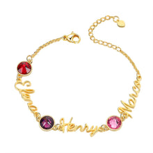 Load image into Gallery viewer, Pulsera personalizada con nombre para niños