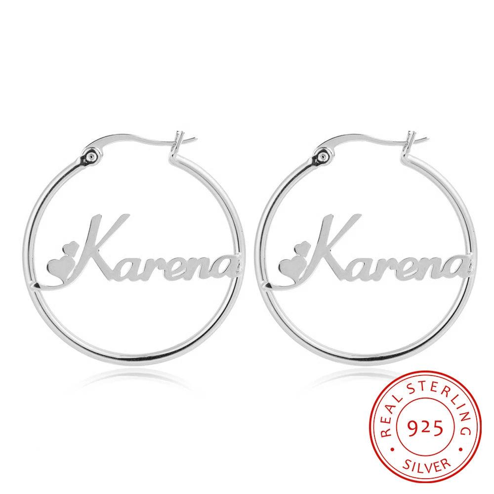 pendientes de aro personalizados para mujer