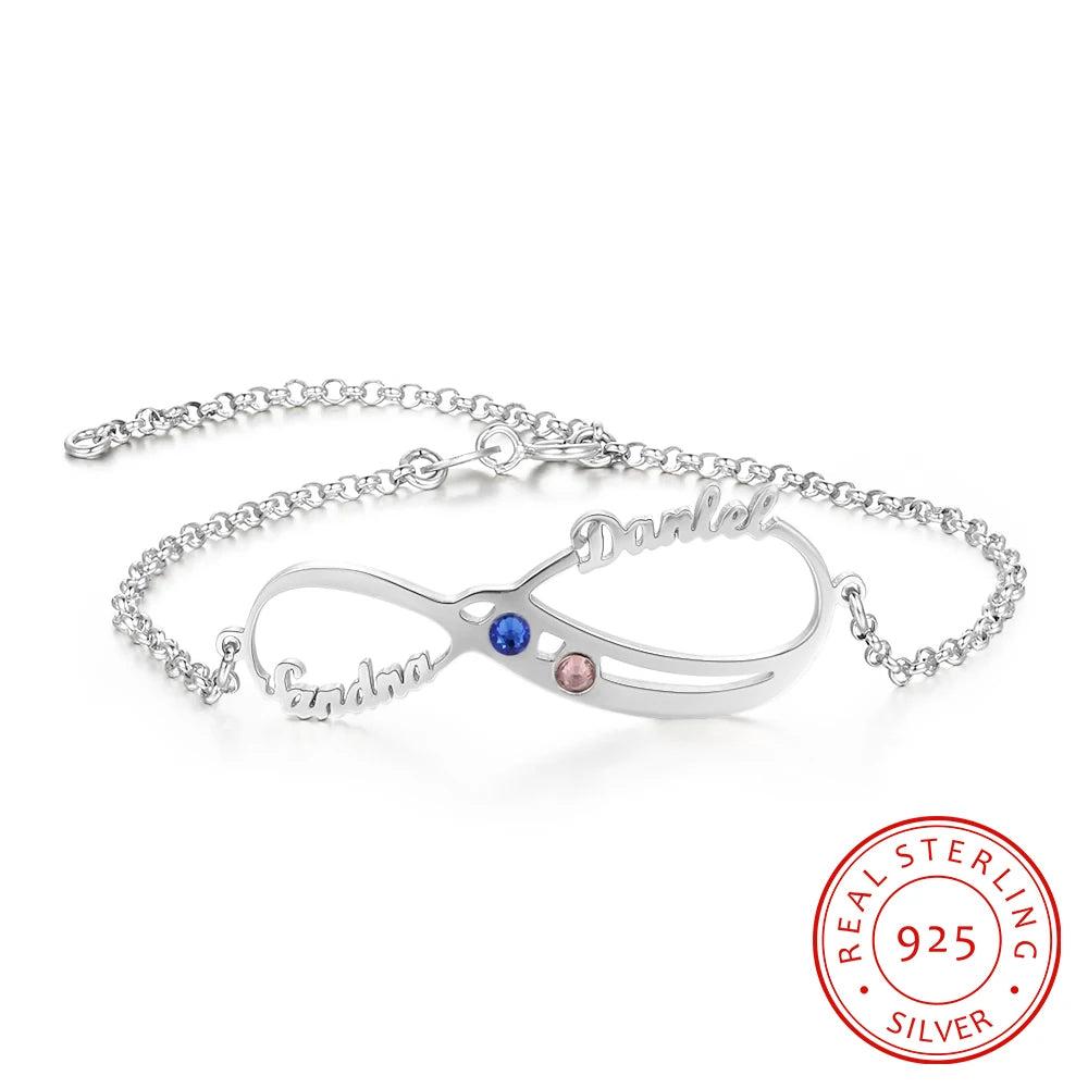 pulsera de plata de ley 925 para mujer