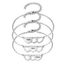 Load image into Gallery viewer, Pulseras personalizadas con nombre BFF para mujer