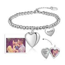 Load image into Gallery viewer, Pulseras personalizadas con foto y corazón