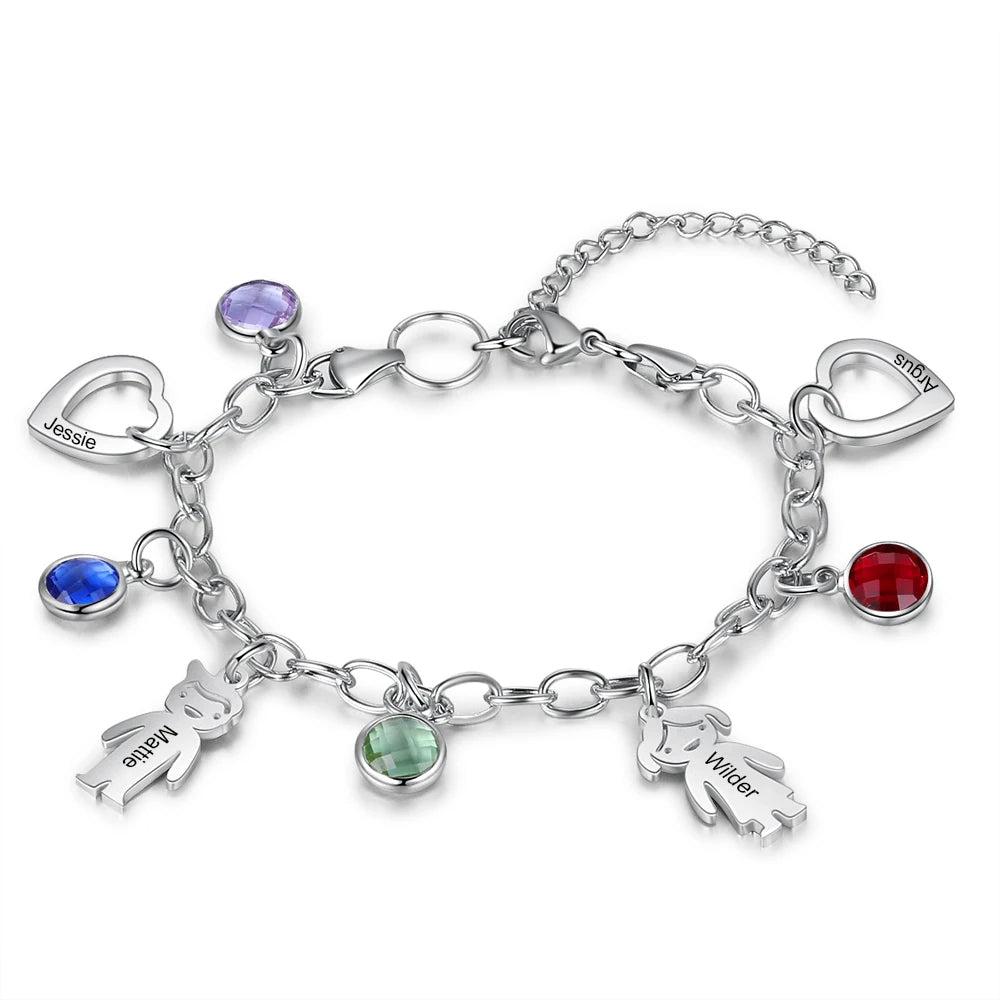 pulsera personalizada con nombre grabado para mujer