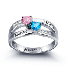 Load image into Gallery viewer, Anillo de boda de Plata de Ley 925 con grabado personalizado