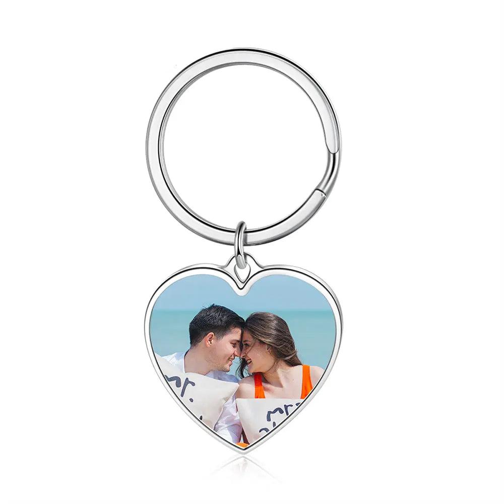 Llavero con foto personalizada para parejas