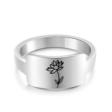 Load image into Gallery viewer, Anillo de boda ancho de acero inoxidable para mujer