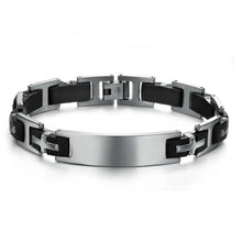 Load image into Gallery viewer, Pulsera de acero inoxidable con Cruz para hombre