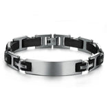 Pulsera de acero inoxidable con Cruz para hombre