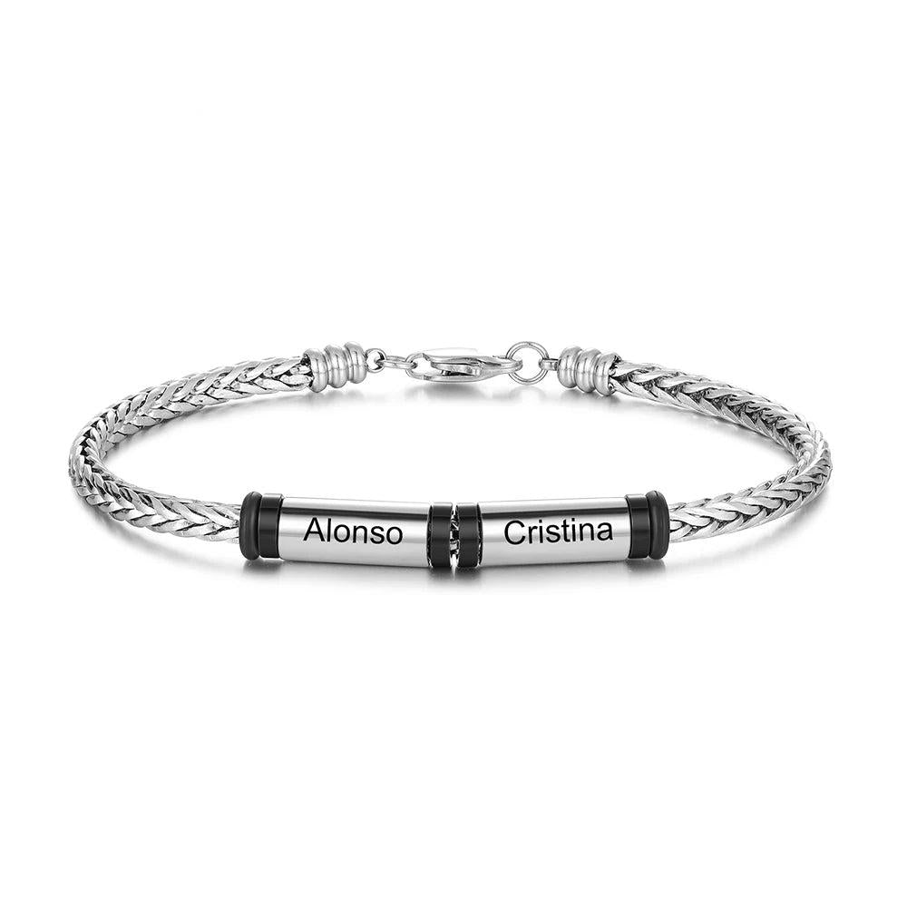 Pulsera de cadena trenzada para hombre