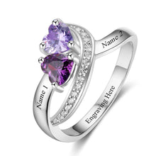 Load image into Gallery viewer, Anillo de Plata de Ley 925 personalizado para el día de la madre