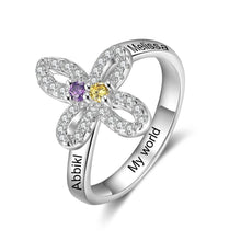 Load image into Gallery viewer, Anillo de Cruz Floral personalizado