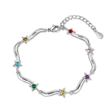 Load image into Gallery viewer, pulsera personalizada con grabado de 2-7 nombres para madres