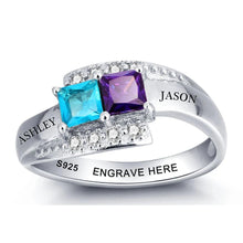 Load image into Gallery viewer, Anillo de Plata de Ley 925 personalizado para mujer