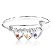 Load image into Gallery viewer, pulsera con colgante de corazón personalizado