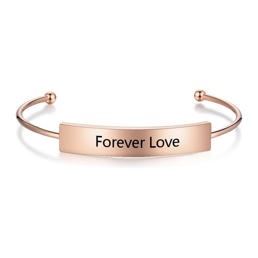Pulseras y brazaletes personalizados con nombre para mujer