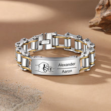 Load image into Gallery viewer, Pulsera personalizada de acero inoxidable para hombre