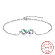 Load image into Gallery viewer, Pulsera de plata de ley 925 personalizada con nombre grabado para madres