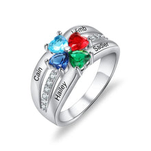 Load image into Gallery viewer, Anillo de Plata de Ley 925 personalizado para madres