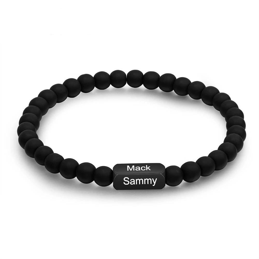 pulsera personalizada de acero inoxidable para hombre