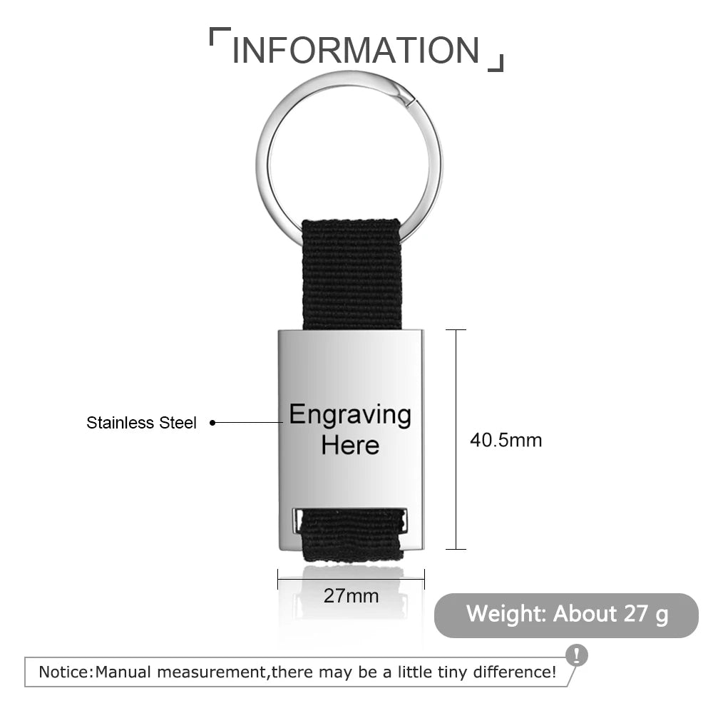 Llaveros de acero inoxidable para hombre