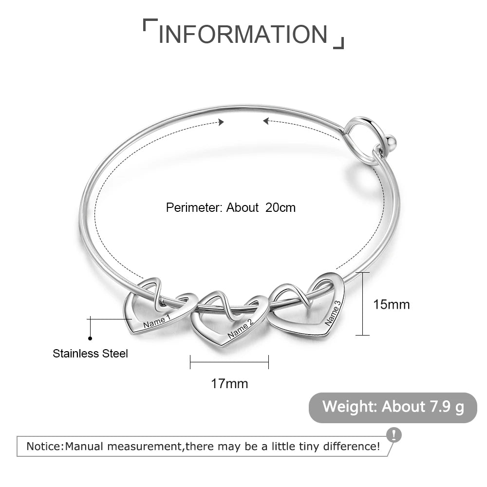 pulsera de acero inoxidable para mujer