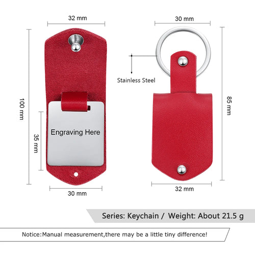 Llavero de acero inoxidable con foto personalizada para hombre