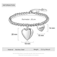 Load image into Gallery viewer, Pulseras personalizadas con foto y corazón