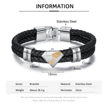 Load image into Gallery viewer, pulsera de piel trenzada para hombre y mujer