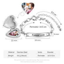 Load image into Gallery viewer, tobilleras con foto personalizada para bebé y niña