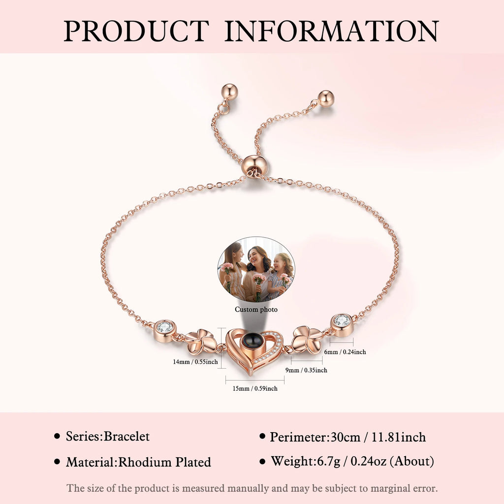 Pulsera de proyección de foto personalizada