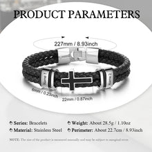 Load image into Gallery viewer, Pulsera de cuero personalizable para hombre