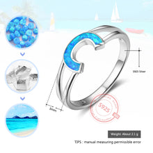 Load image into Gallery viewer, Anillo de Plata de Ley 925 con diseño de letra C para mujer