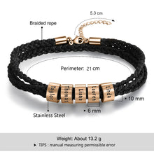 Load image into Gallery viewer, Pulsera de cuerda trenzada para hombre