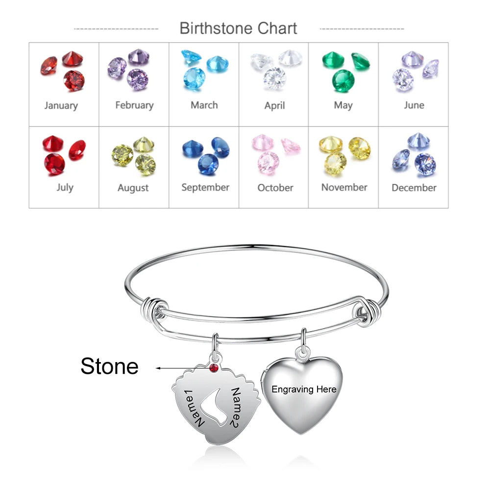 Pulseras personalizadas con foto de corazón