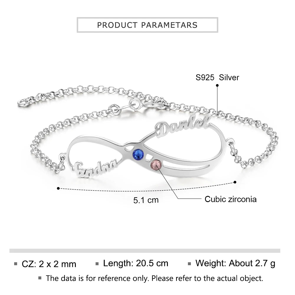 pulsera de plata de ley 925 para mujer