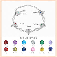 Load image into Gallery viewer, Pulsera de cadena de corazón con grabado de nombre personalizado